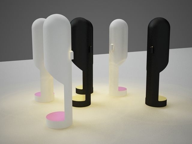 TOM DIXON PIPE TABLE LAMP 3D model_2