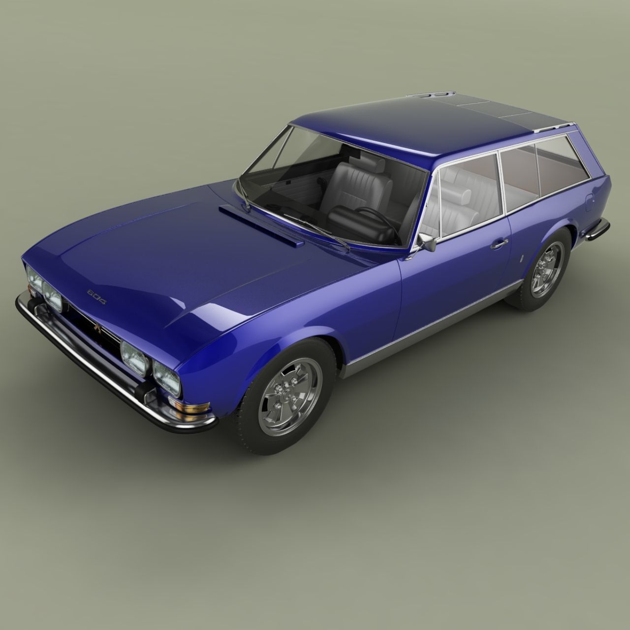 Peugeot 504 Break Riviera 3D model_5