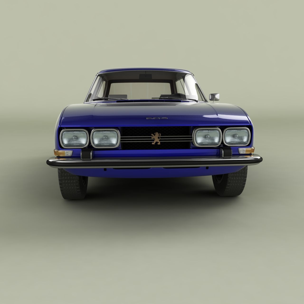 Peugeot 504 Break Riviera 3D model_4