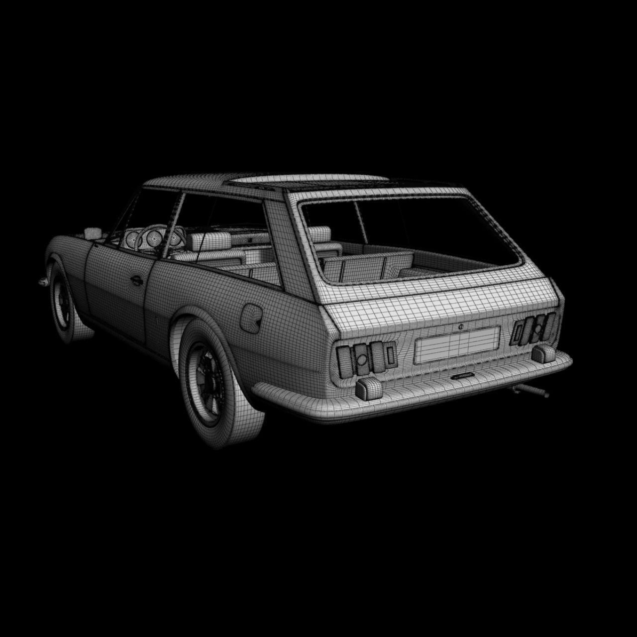 Peugeot 504 Break Riviera 3D model_17
