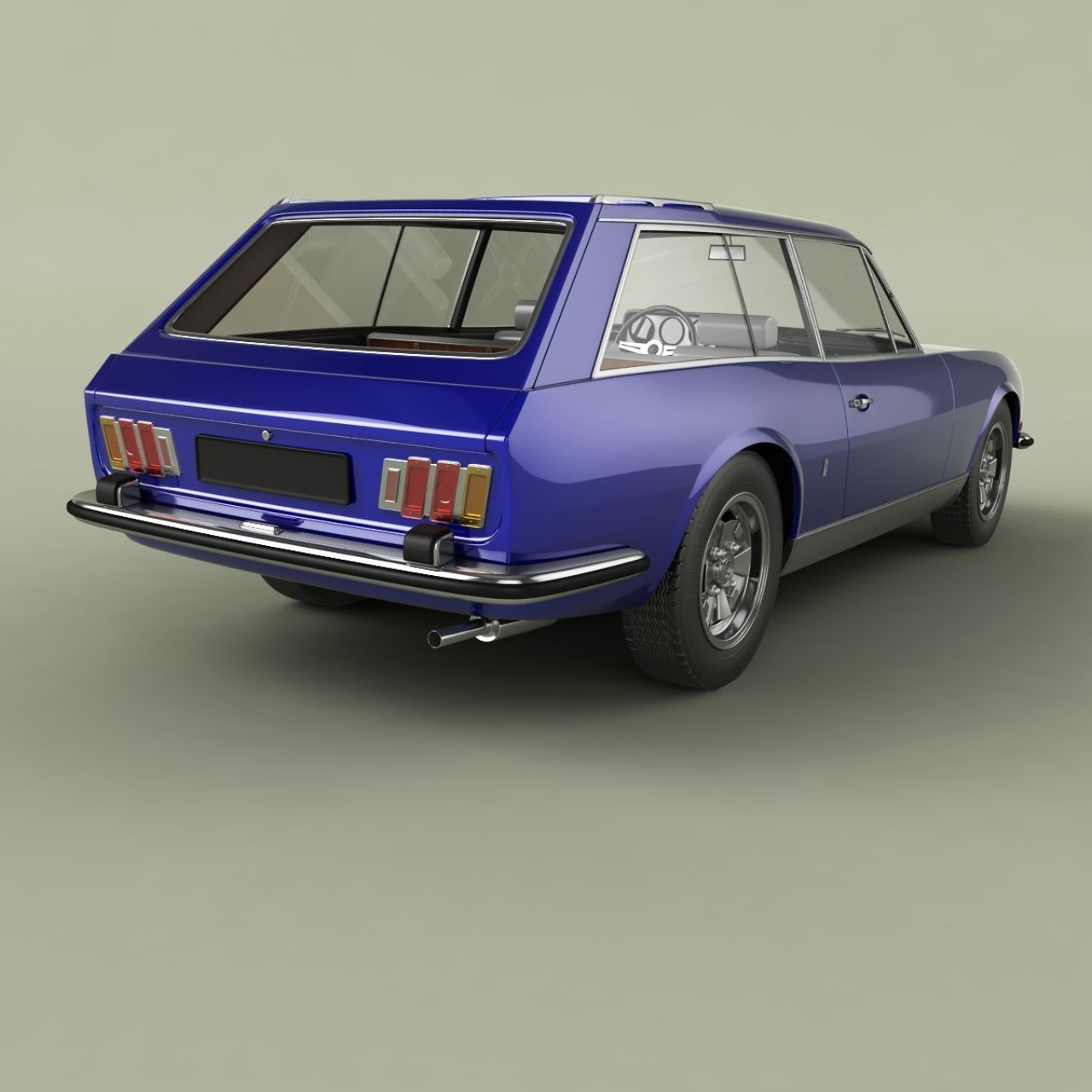 Peugeot 504 Break Riviera 3D model_2