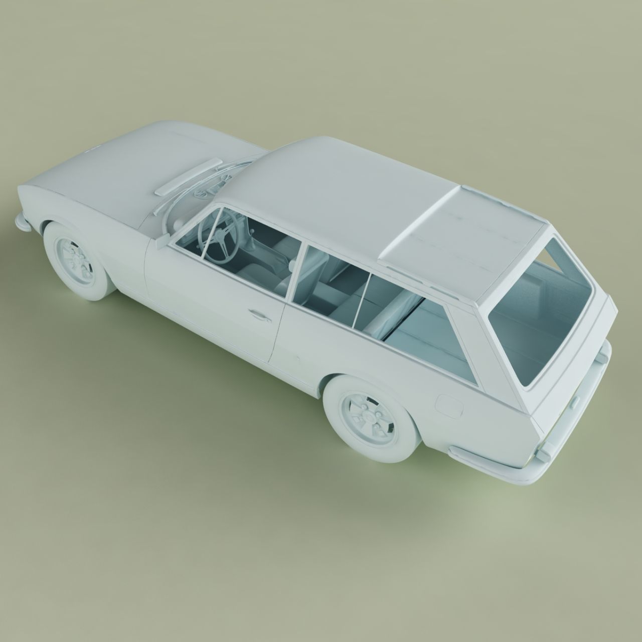 Peugeot 504 Break Riviera 3D model_13