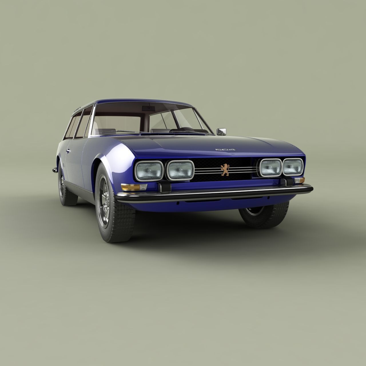 Peugeot 504 Break Riviera 3D model_10