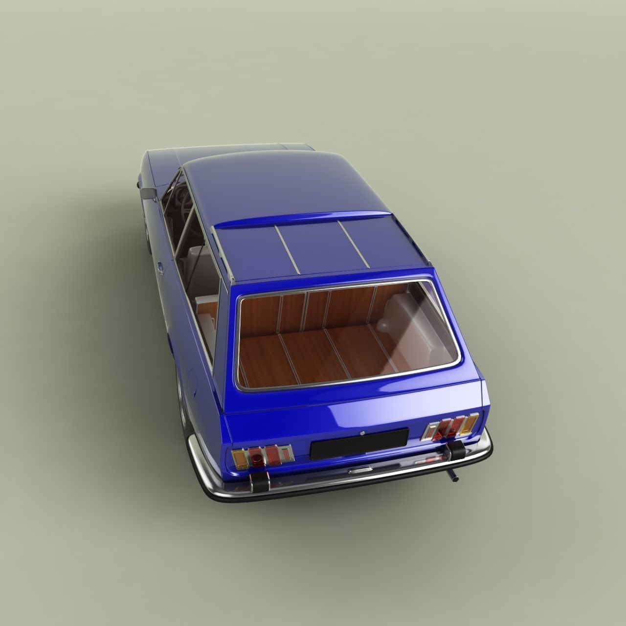 Peugeot 504 Break Riviera 3D model_9