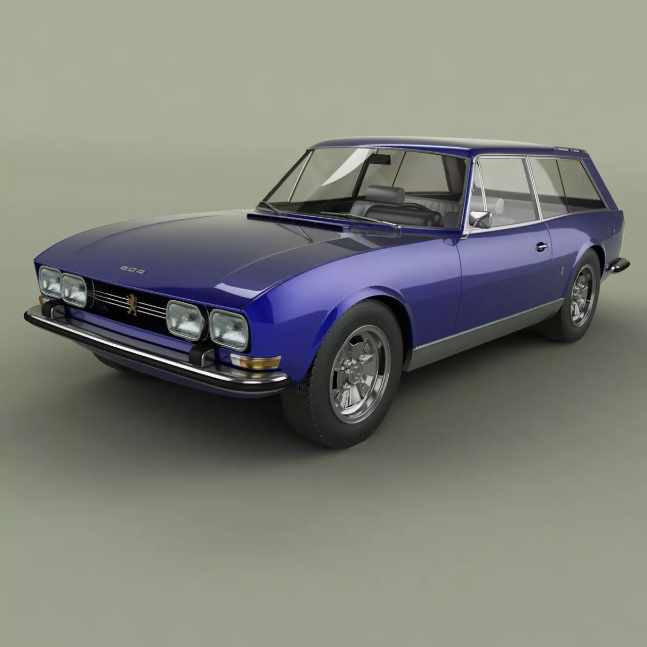 Peugeot 504 Break Riviera 3D model_0