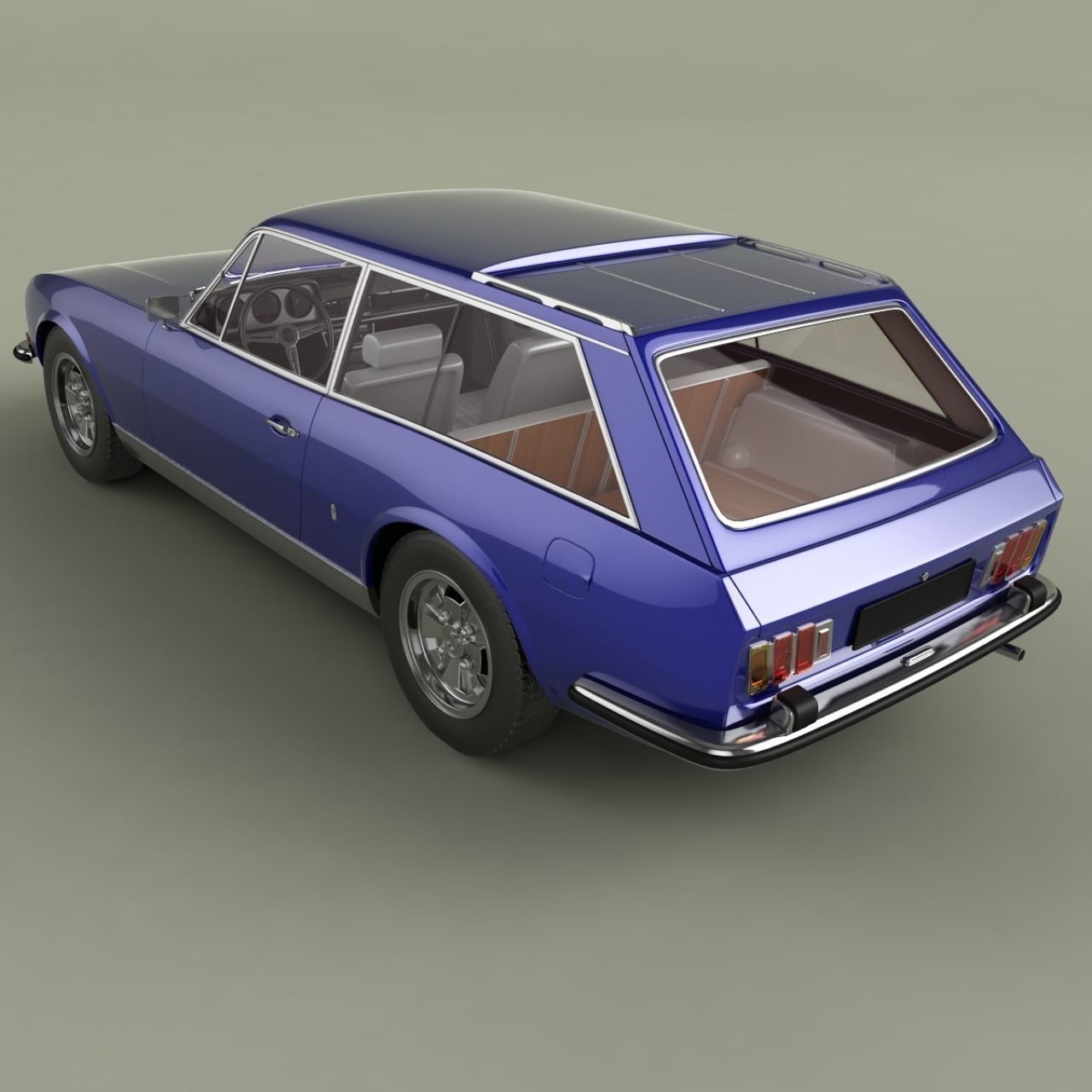 Peugeot 504 Break Riviera 3D model_7
