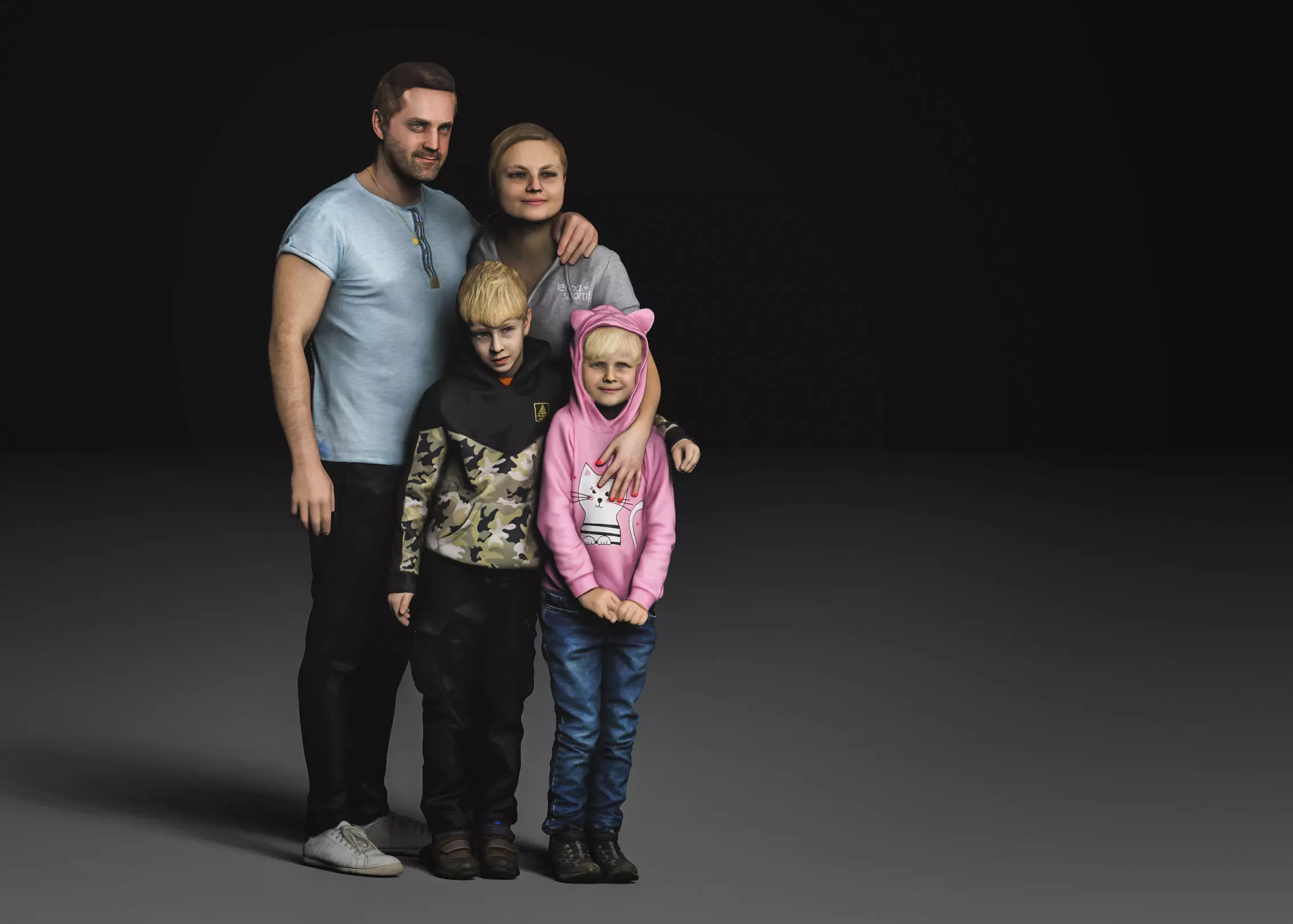 3D Scan Family 3D print model
