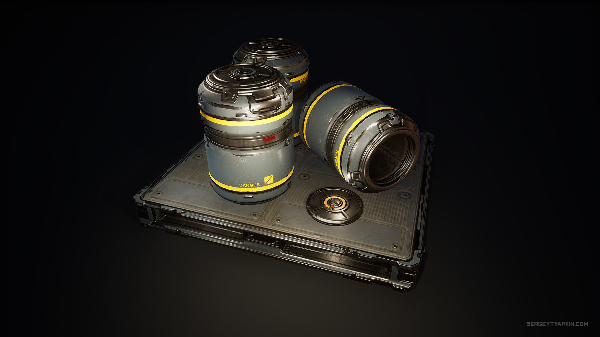 Sci-Fi Crates Pack - Game-Ready UE4 Assets Low-poly 3D model_4