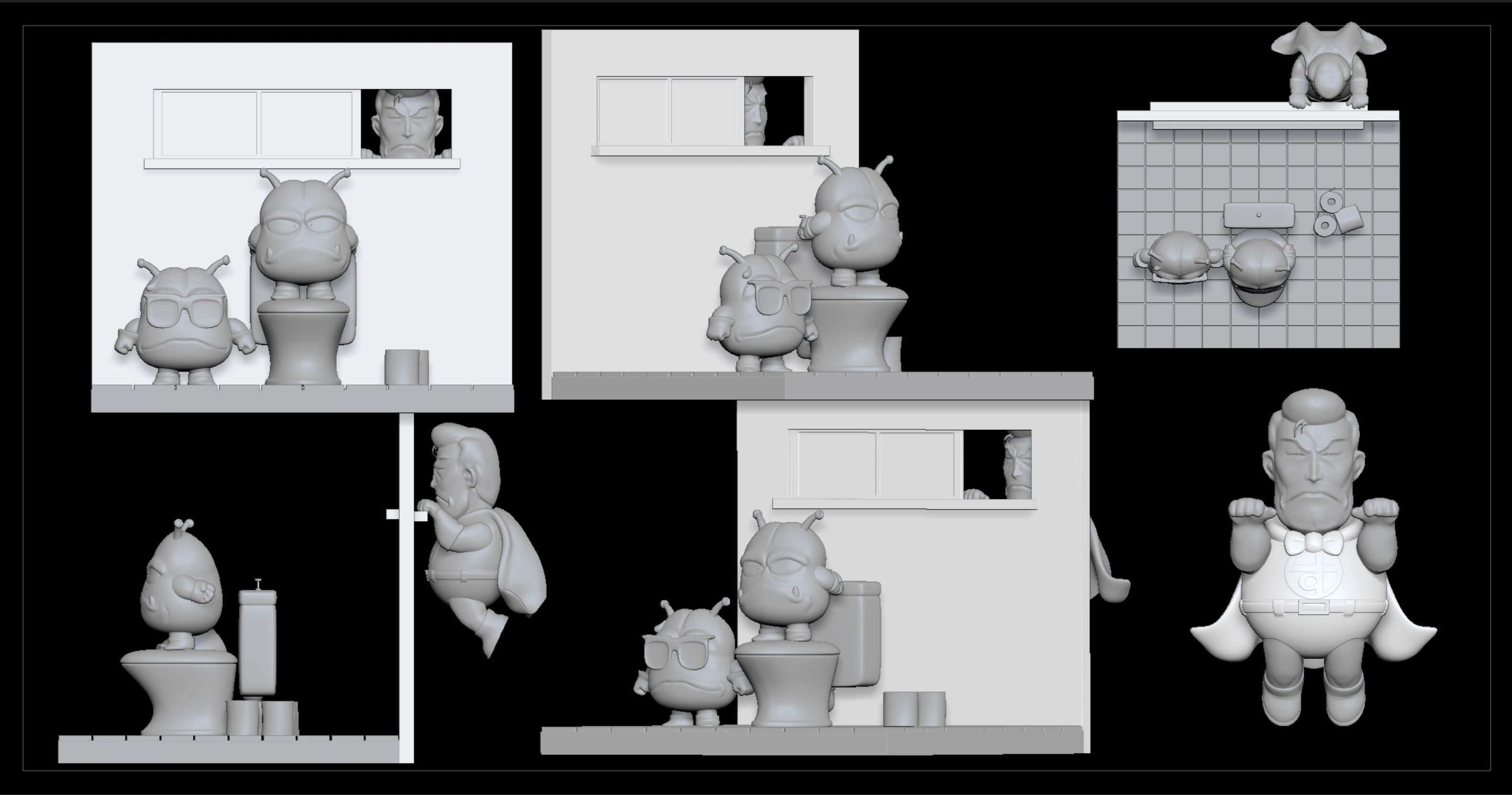 Arale Suppaman 3D print model_1