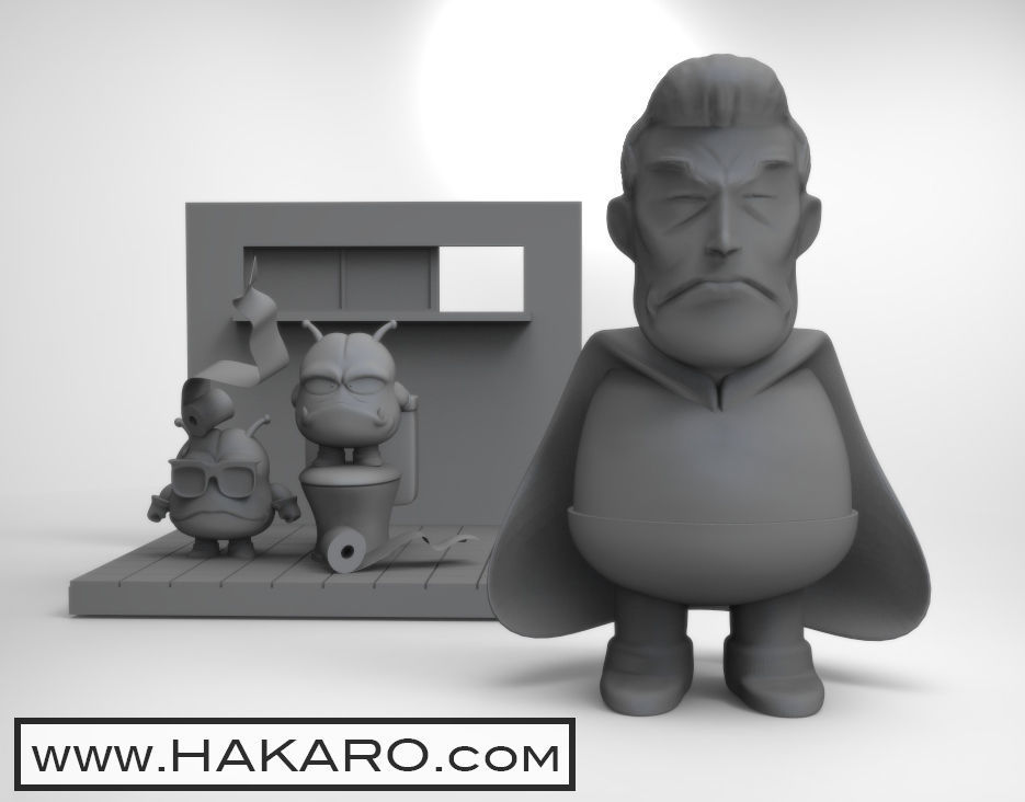 Arale Suppaman 3D print model_3