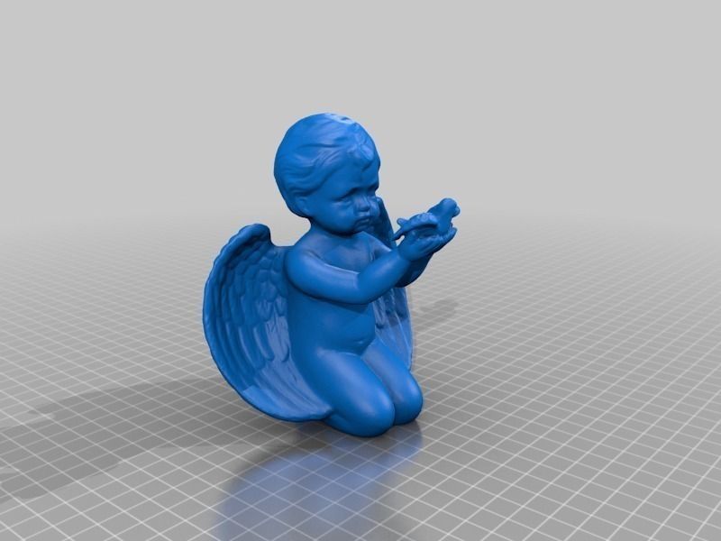 Angel Sculpture Statue 3D Scan Free 3D print model_2