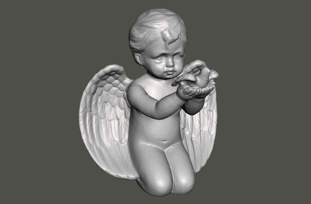 Angel Sculpture Statue 3D Scan Free 3D print model_4