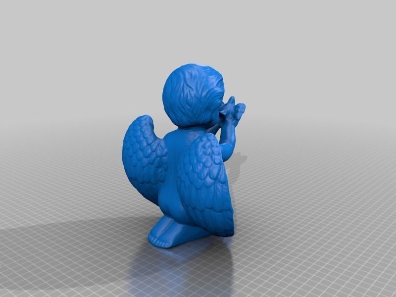 Angel Sculpture Statue 3D Scan Free 3D print model_3