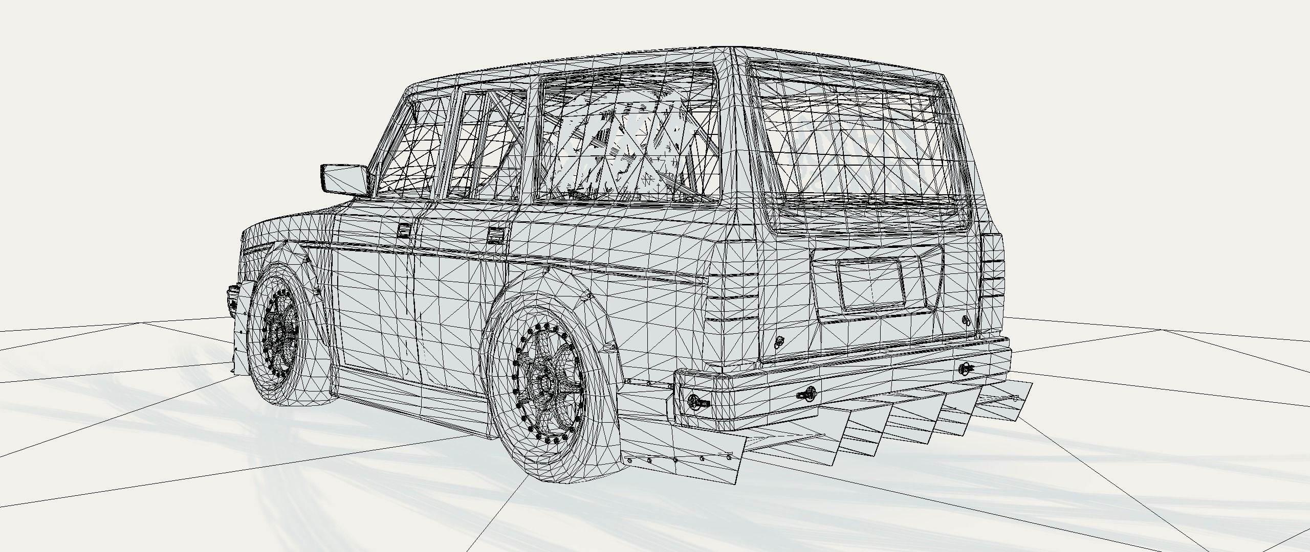 Cartoon Drift Car 3D model_15