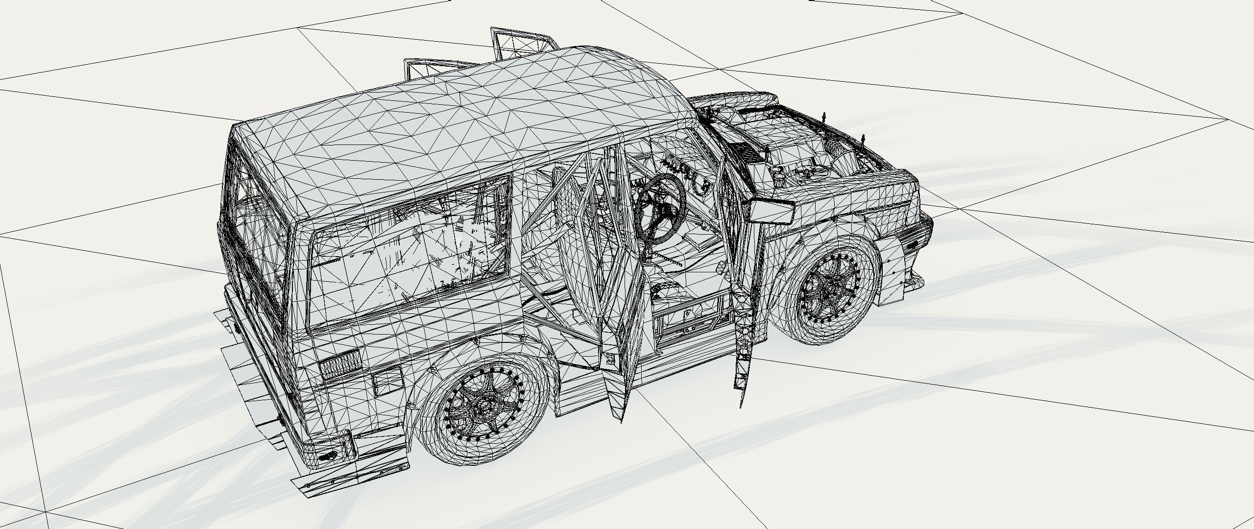 Cartoon Drift Car 3D model_14