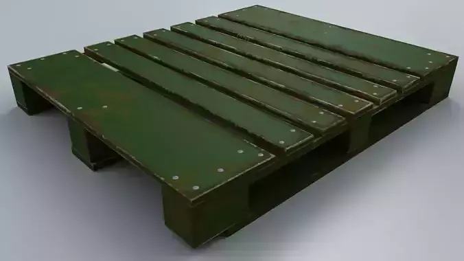 Old Wooden Pallet Green