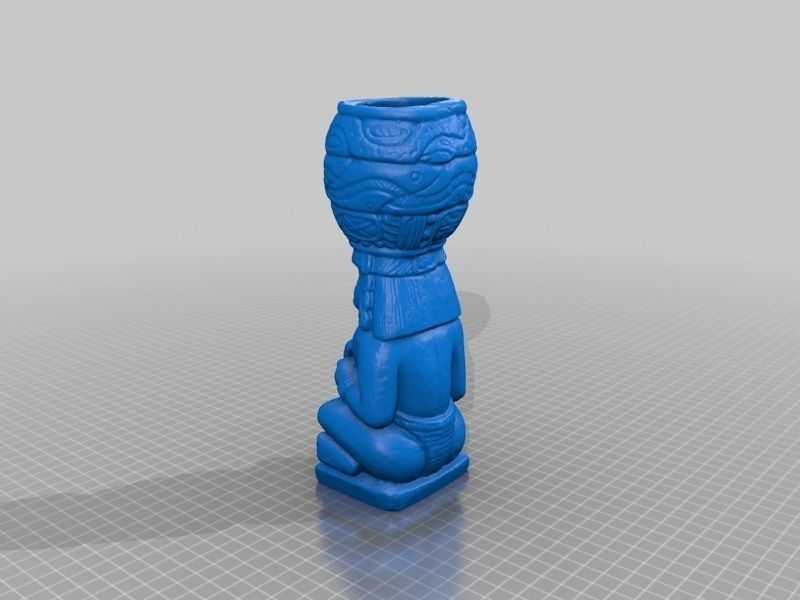Aztec Sculpture Statue 3D Scan Free 3D print model_3