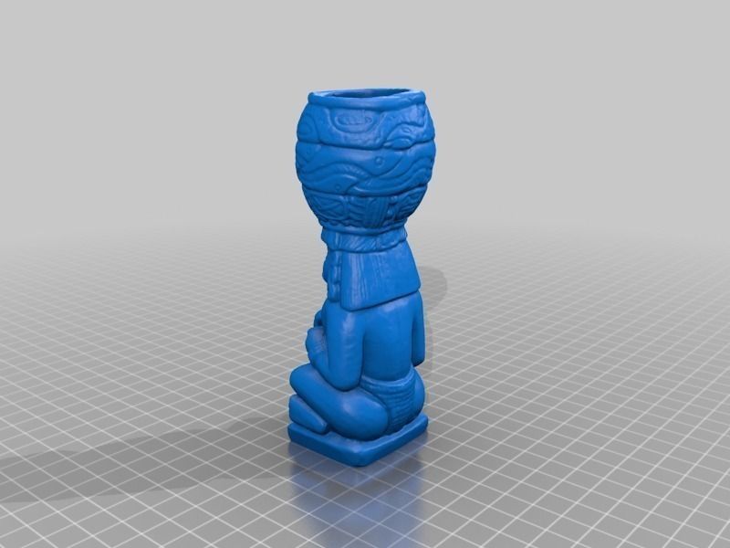 Aztec Sculpture Statue 3D Scan Free 3D print model_2