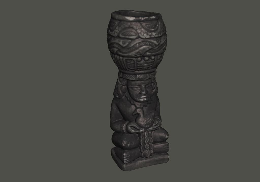 Aztec Sculpture Statue 3D Scan Free 3D print model_4