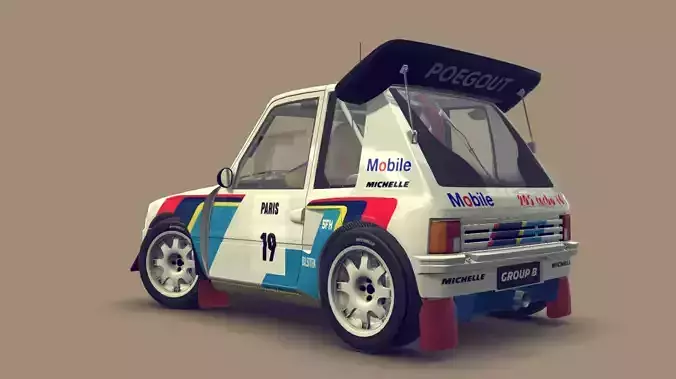 Cartoon Rally Car