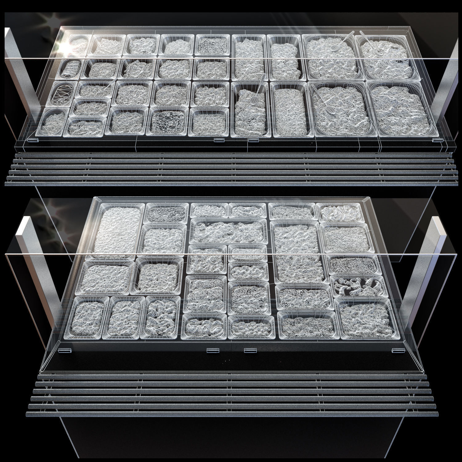 Fast Food Line 2 3D model_1