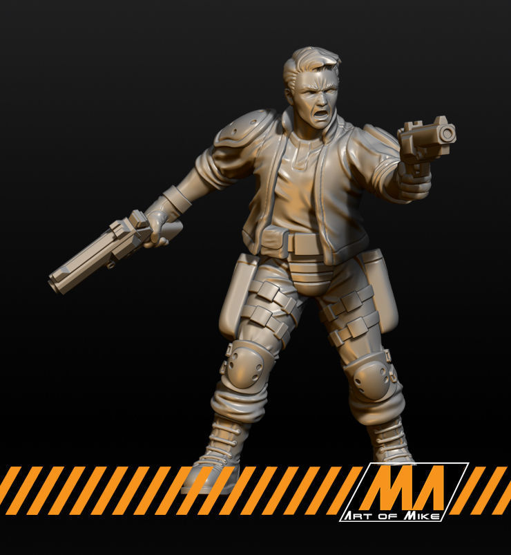 Gunslingers 3D print model_1