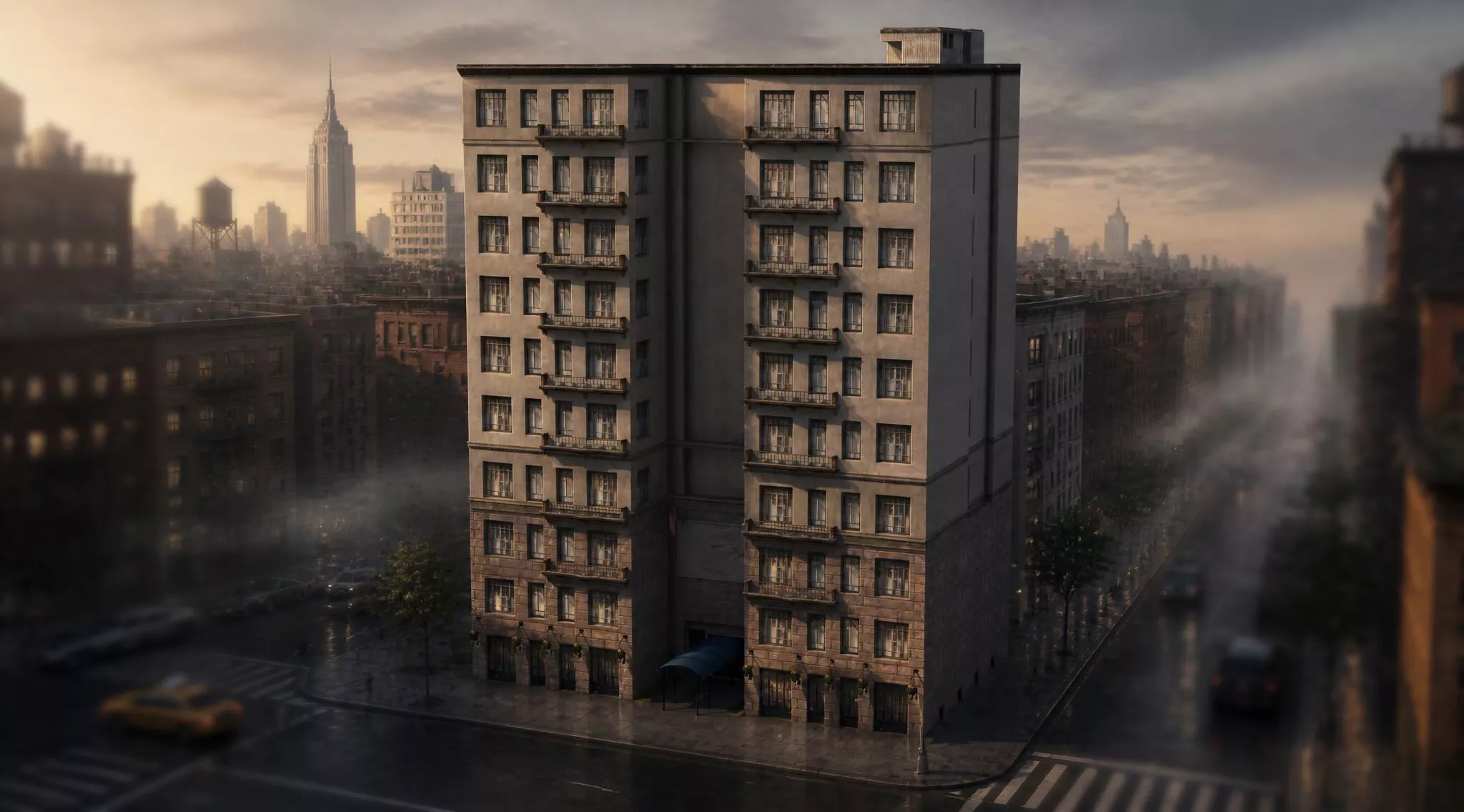 Luxury Apartment Building 3D model
