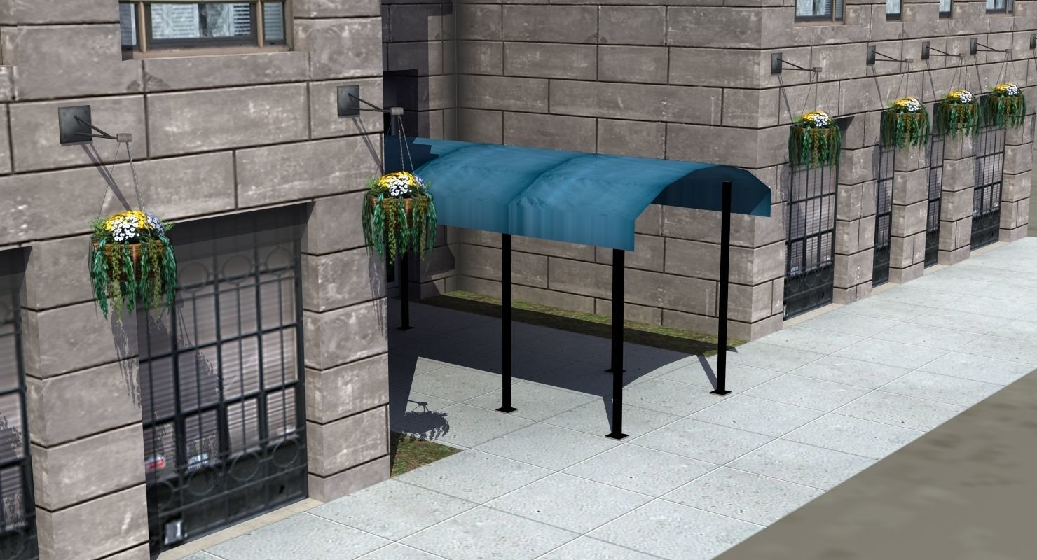 Luxury Apartment Building 3D model_14