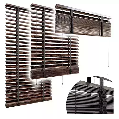 Jalousie set of wooden blinds