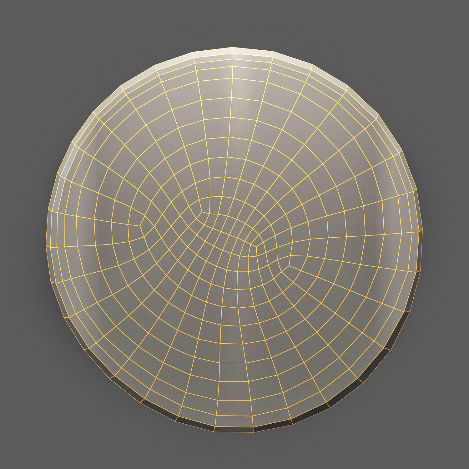 Round jute rug 2 3D model_1