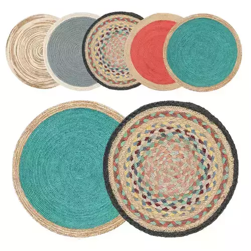 Round jute rug 2