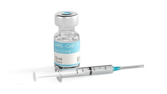 Vaccine with Syringe 3D model
