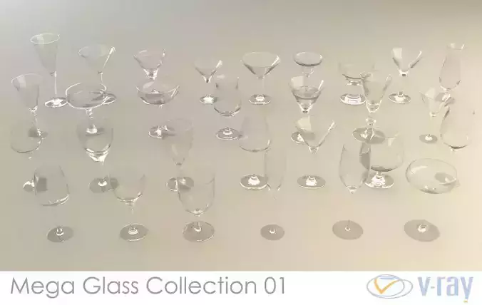 Mega Glass Collection 01 3D model