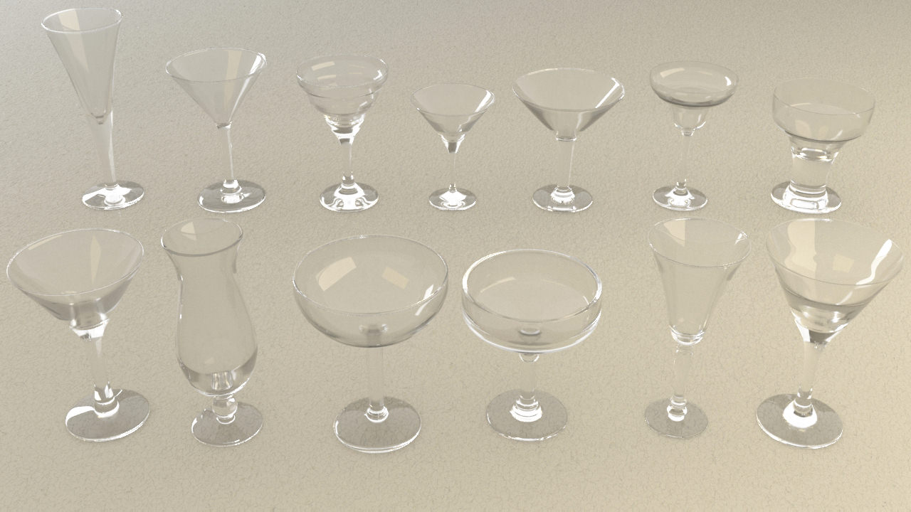 Mega Glass Collection 01 3D model_2