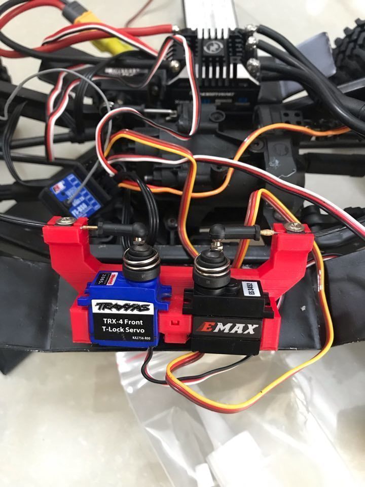 trx4 servo holder 3D model_5