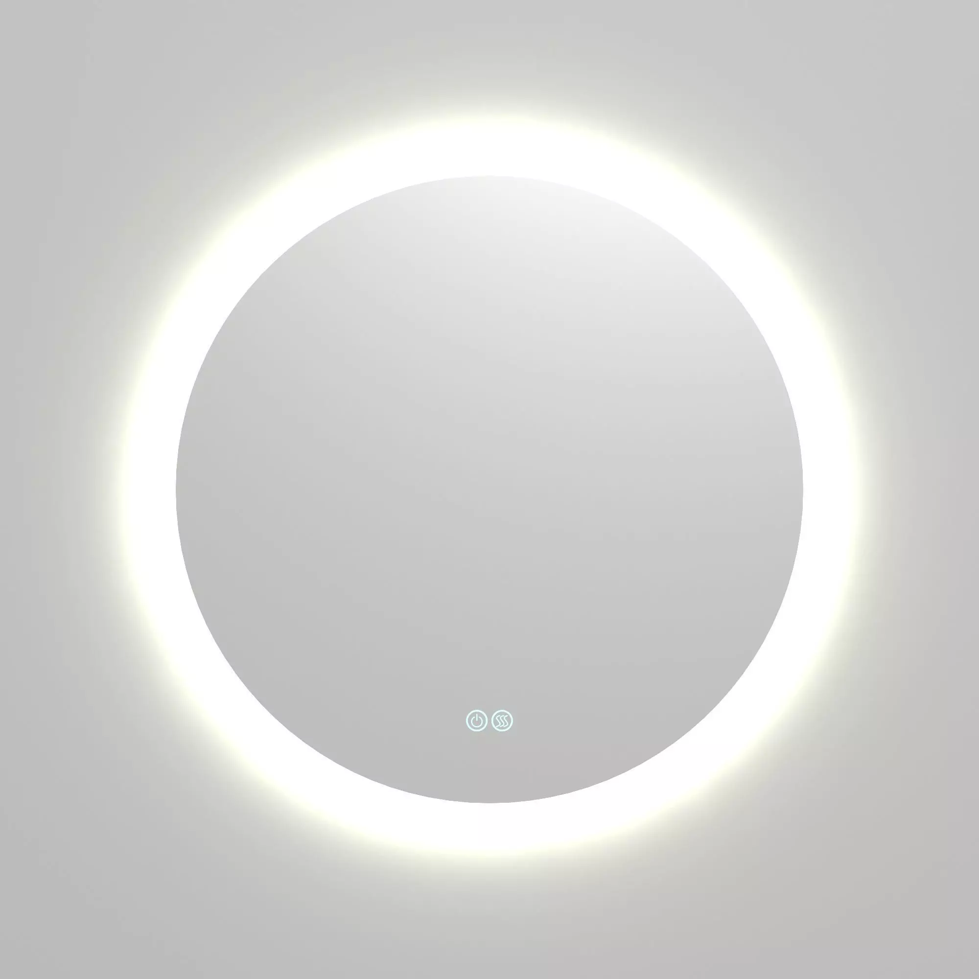 Kaya Round LED Mirror 3D model_0