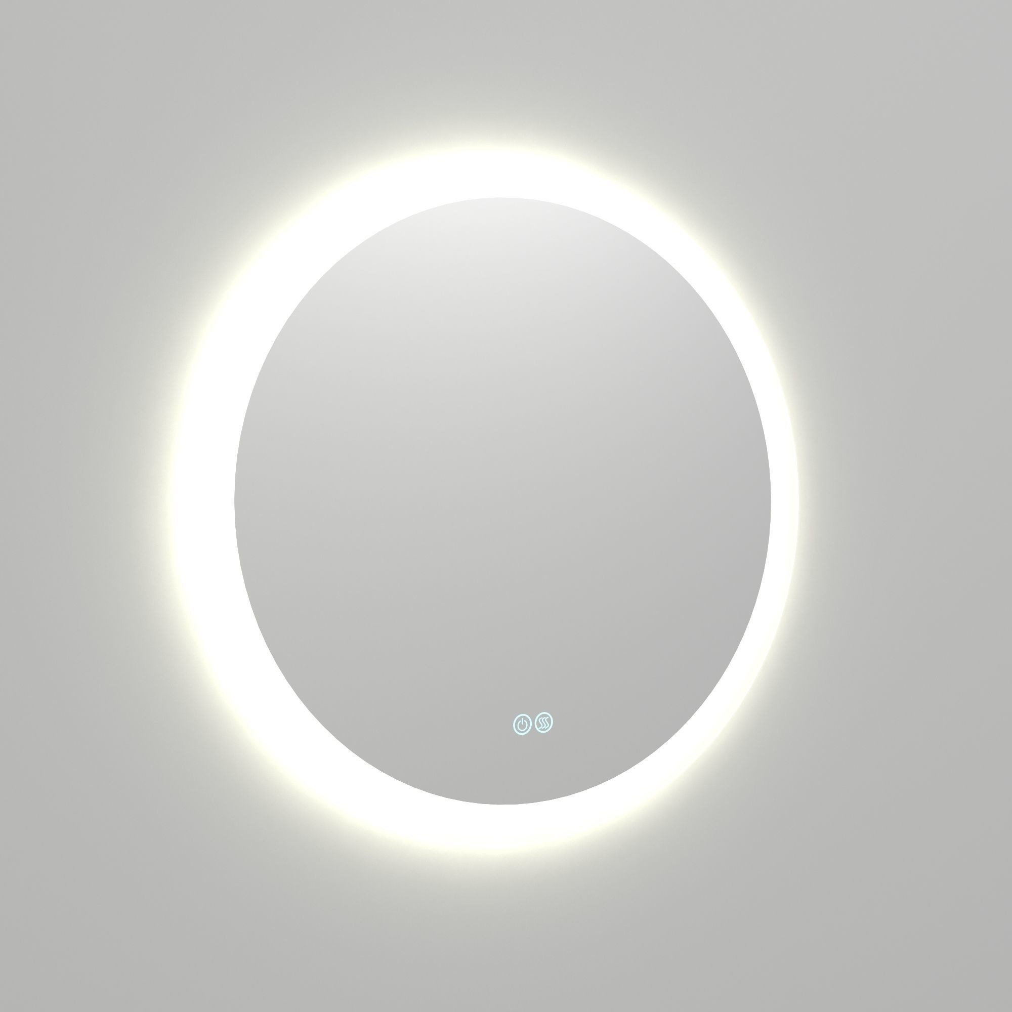 Kaya Round LED Mirror 3D model_1