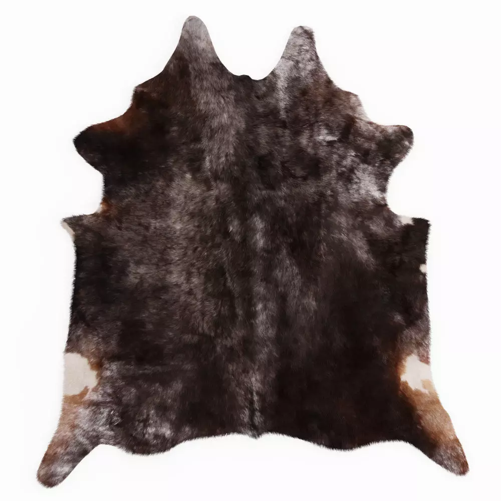 Cowhide Leather Rug 3D model_0
