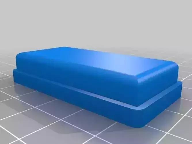 Rectangular Tube End Cap 25X50 mm Tubing Plug Free 3D print model
