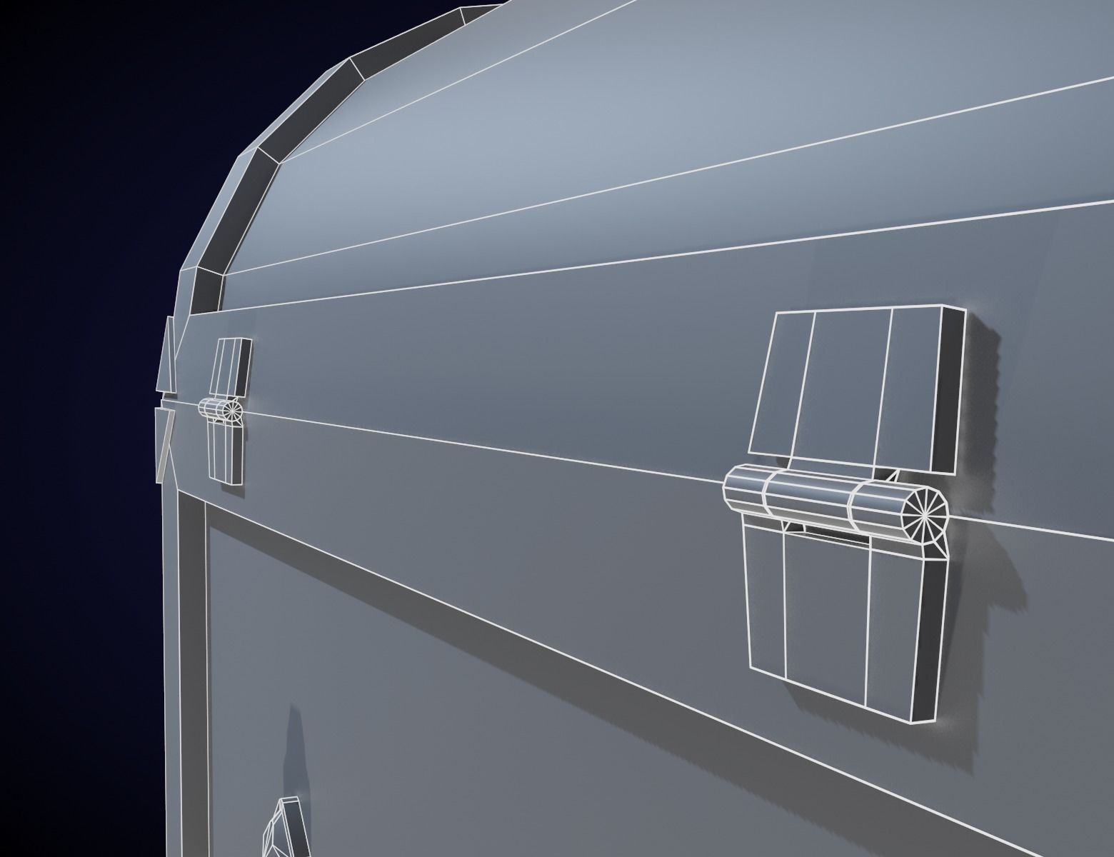 Treasure Chest Low-poly 3D model_8