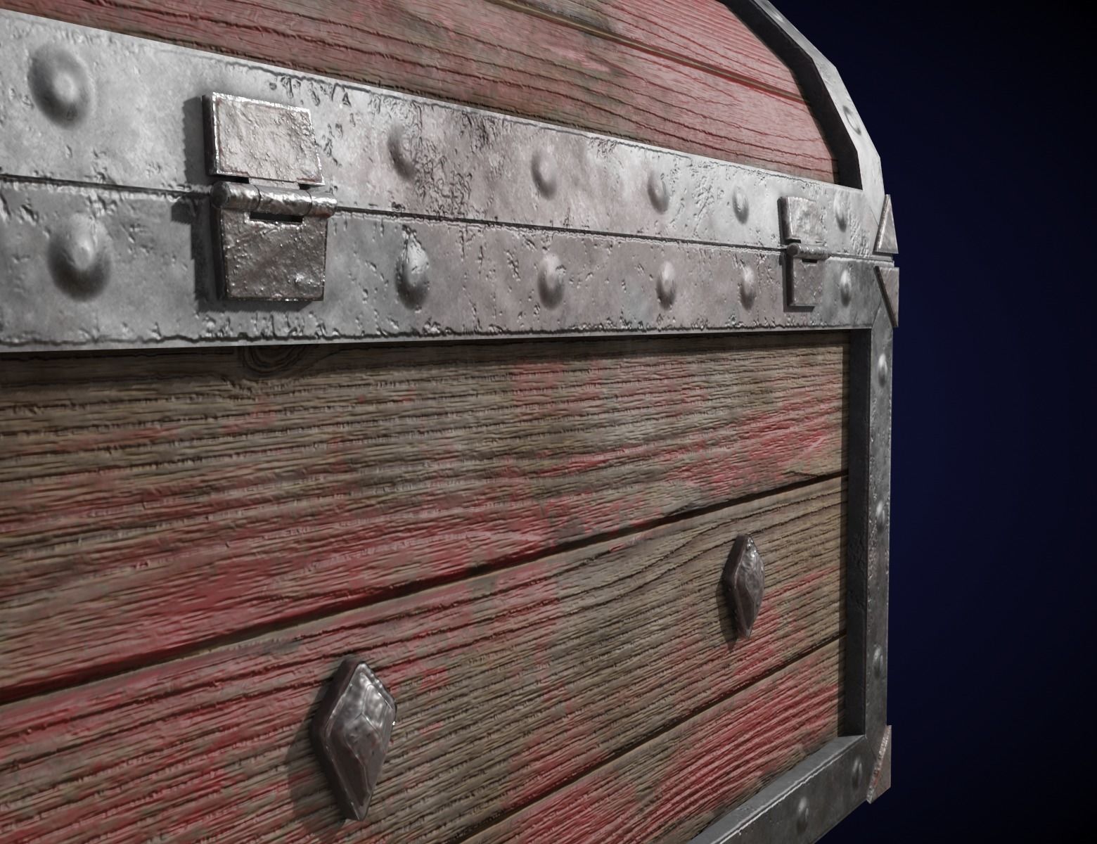 Treasure Chest Low-poly 3D model_3