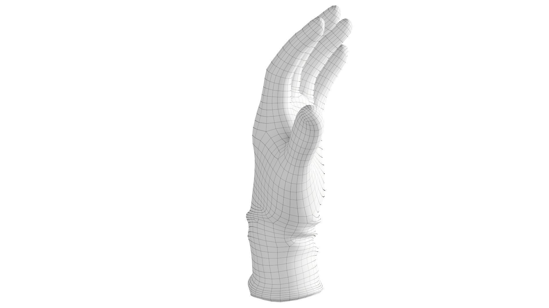 Surgical latex Gloves 3D model_11