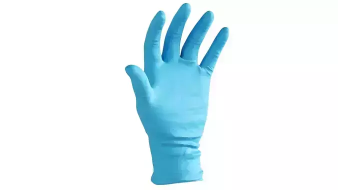 Surgical latex Gloves 3D model