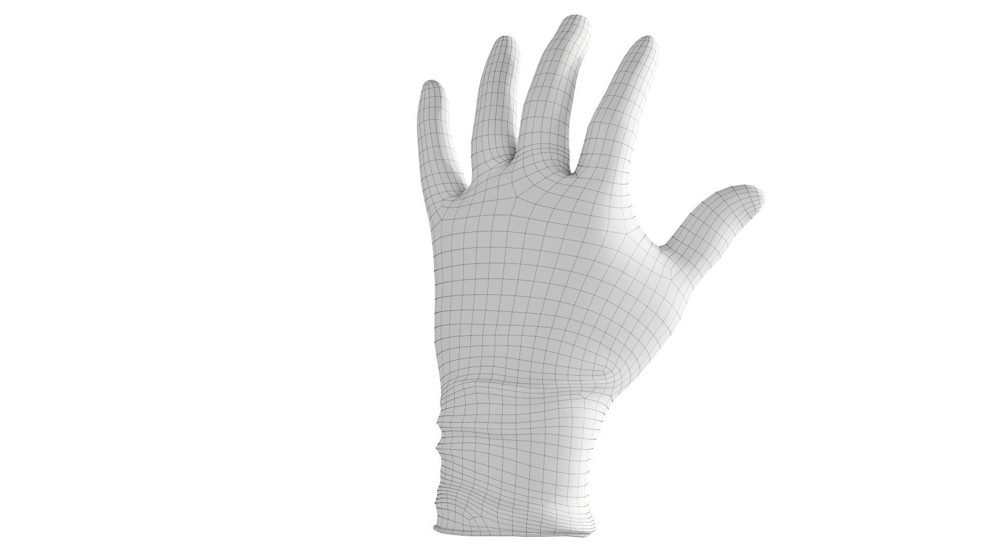 Surgical latex Gloves 3D model_14