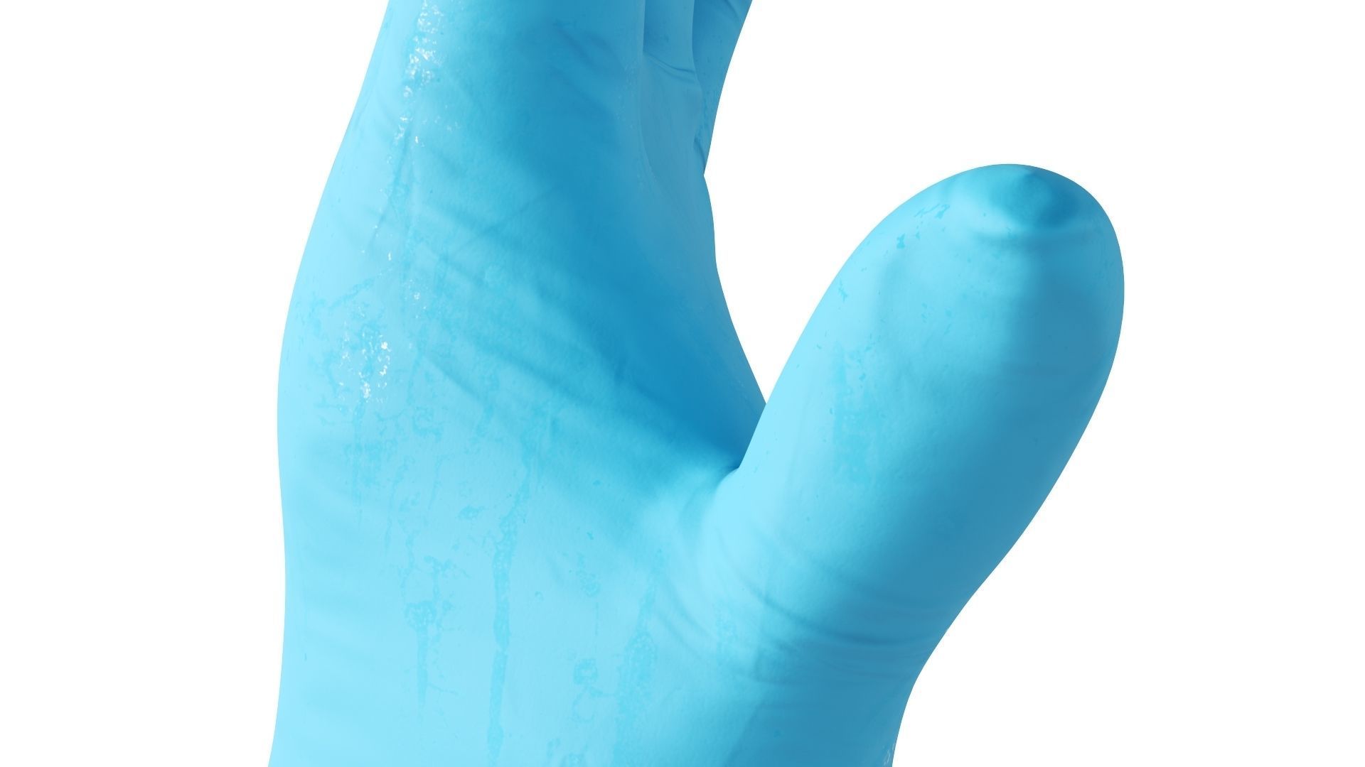 Surgical latex Gloves 3D model_8