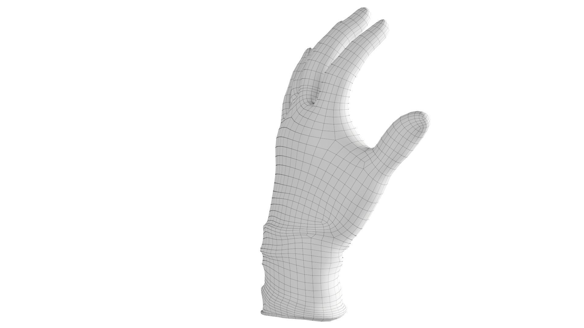 Surgical latex Gloves 3D model_13