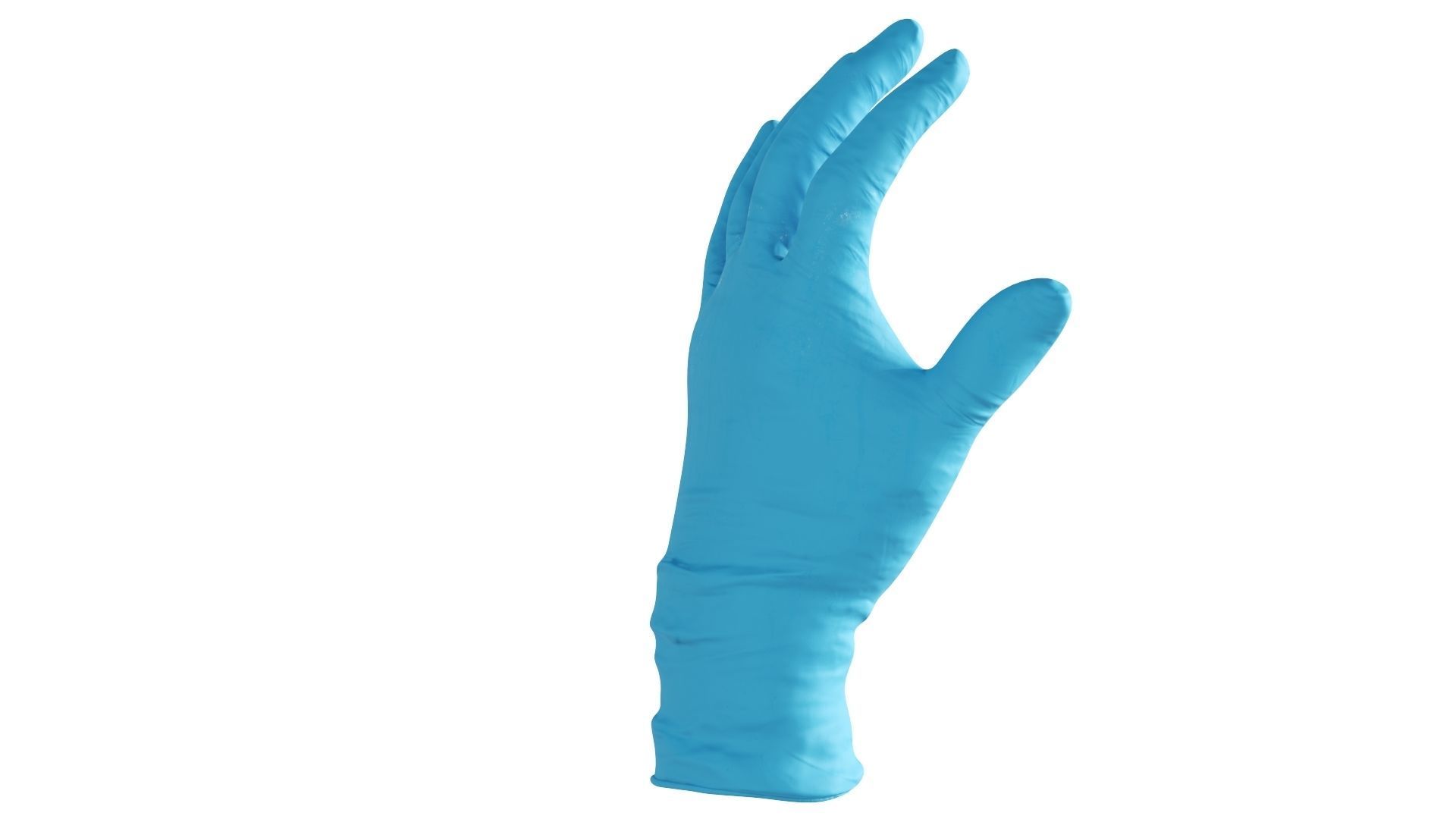 Surgical latex Gloves 3D model_2