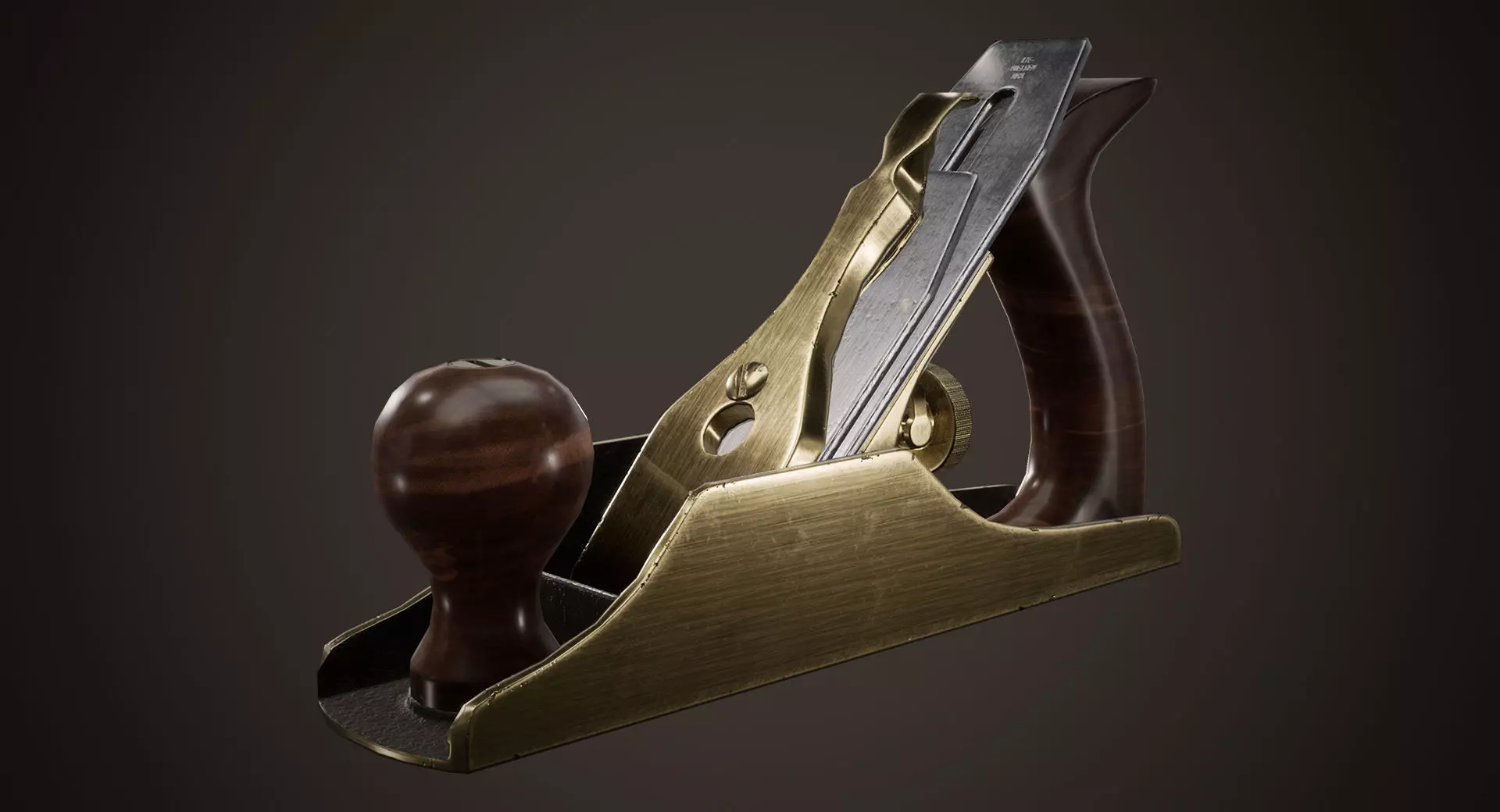 Hand Held Bench Planer Low-poly 3D model