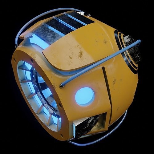 Futuristic Industrial Orb Drone  3D model