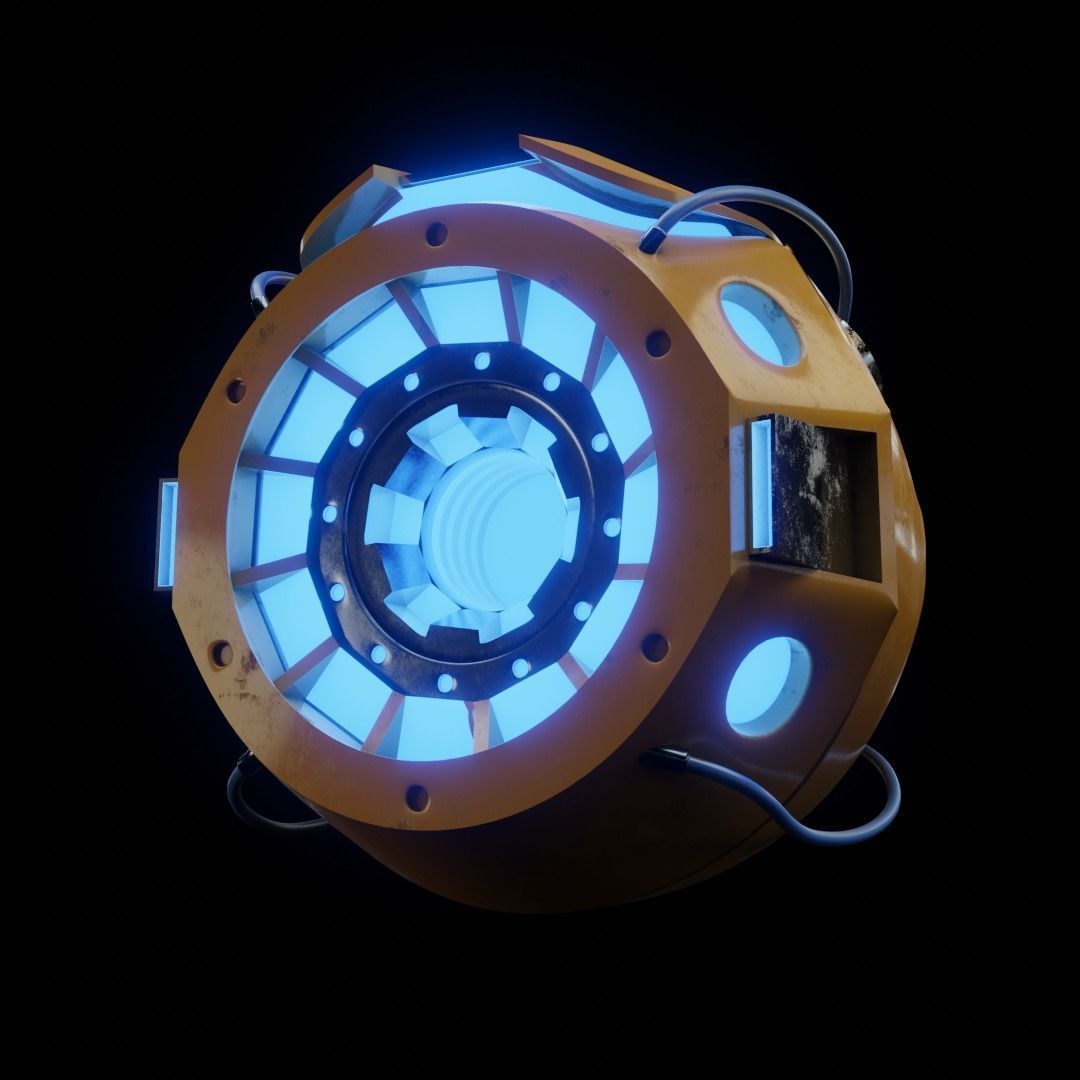 Futuristic Industrial Orb Drone  3D model_1